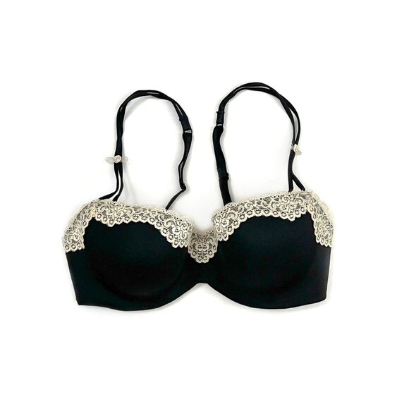 b.tempt’d | balconette vintage-inspired underwire demi lace push up bra | sz 34c - Picture 2 of 8